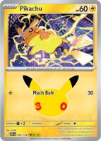 Pikachu - 030/128 | ME: 30th Celebration | Holofoil | Near Mint