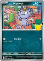 Alolan Meowth - 089/128 | ME: 30th Celebration | Holofoil | Near Mint