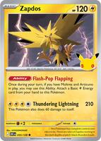 Zapdos - 055/128 | ME: 30th Celebration | Holofoil | Near Mint