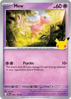 Mew | ME: 30th Celebration | Holofoil | Near Mint