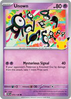 Unown | ME: 30th Celebration | Holofoil | Near Mint